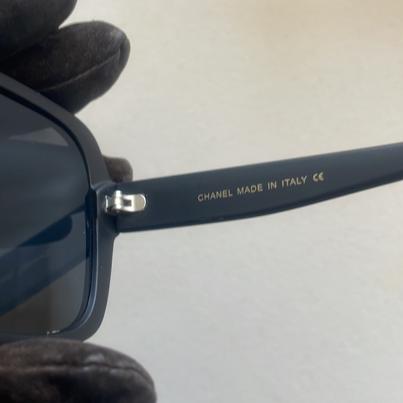 Chanel Sunglasses Glasses Out of Protective Case Large Ergonomics Black - Picture 6 of 16